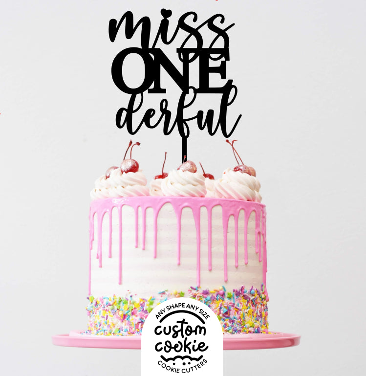 Customisable Cake Topper - ONEderful