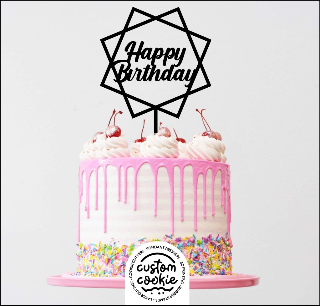 Cake Topper - Happy Birthday 12