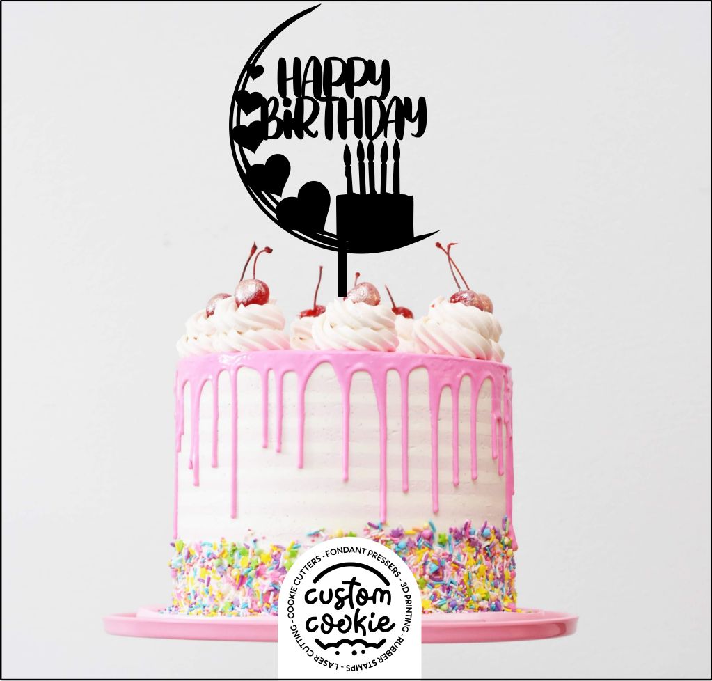Cake Topper - Happy Birthday 8