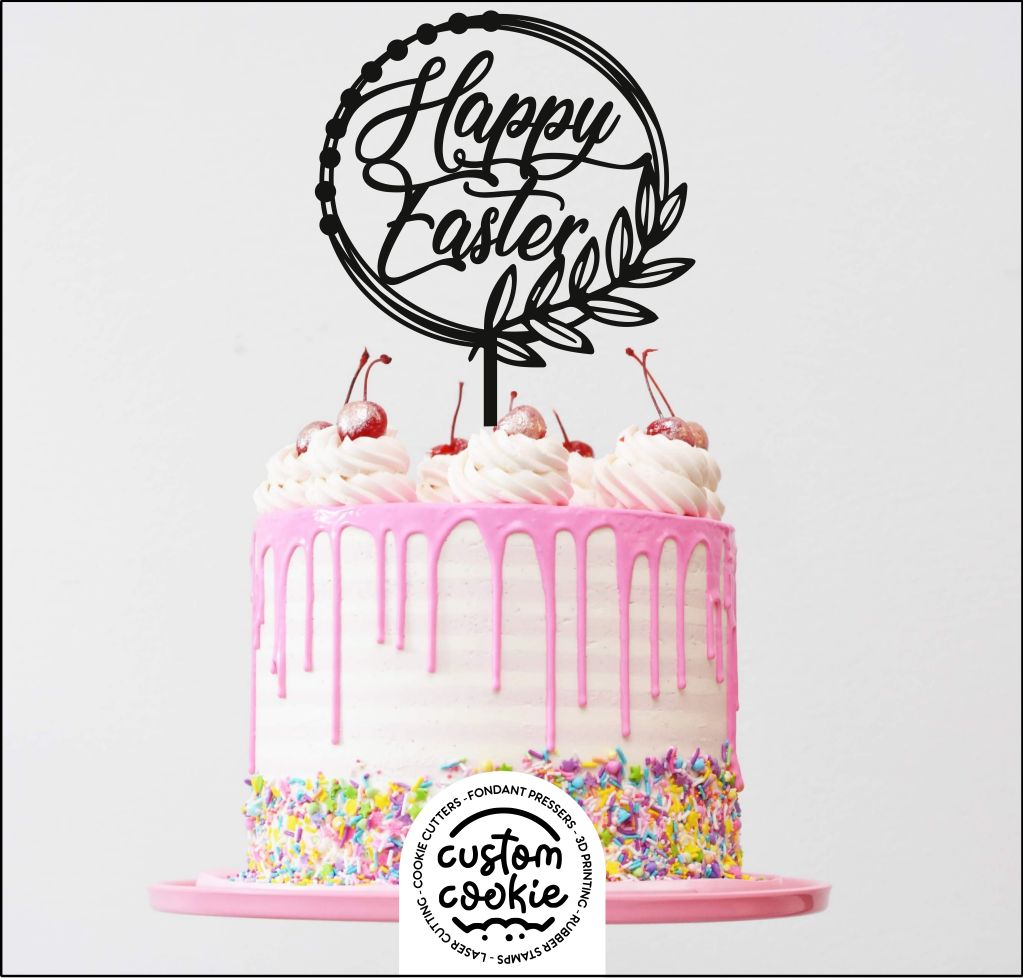 Cake Topper - Happy Easter Ring