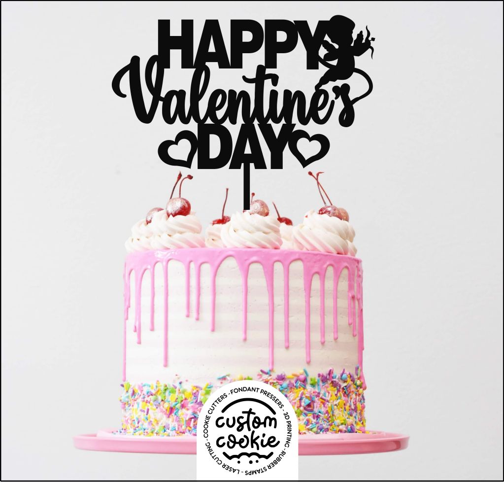 Cake Topper - Valentines Day with Cupid