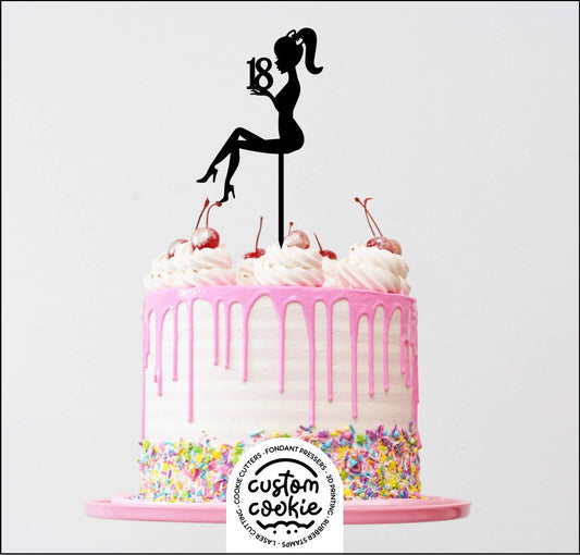 Cake Topper - Sitting Lady