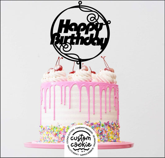 Cake Topper - Happy Birthday 11