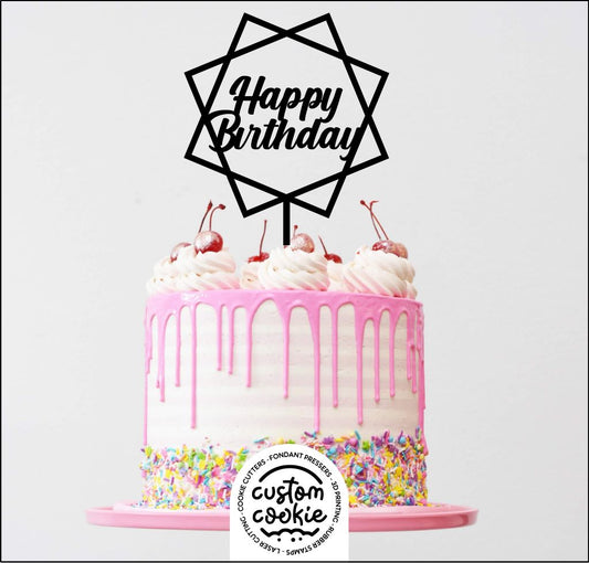 Cake Topper - Happy Birthday 12