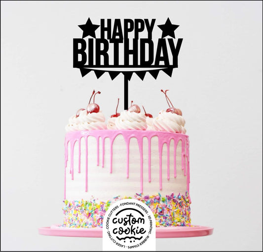 Cake Topper - Happy Birthday 2