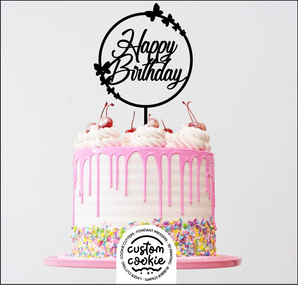 Cake Topper - Happy Birthday 3