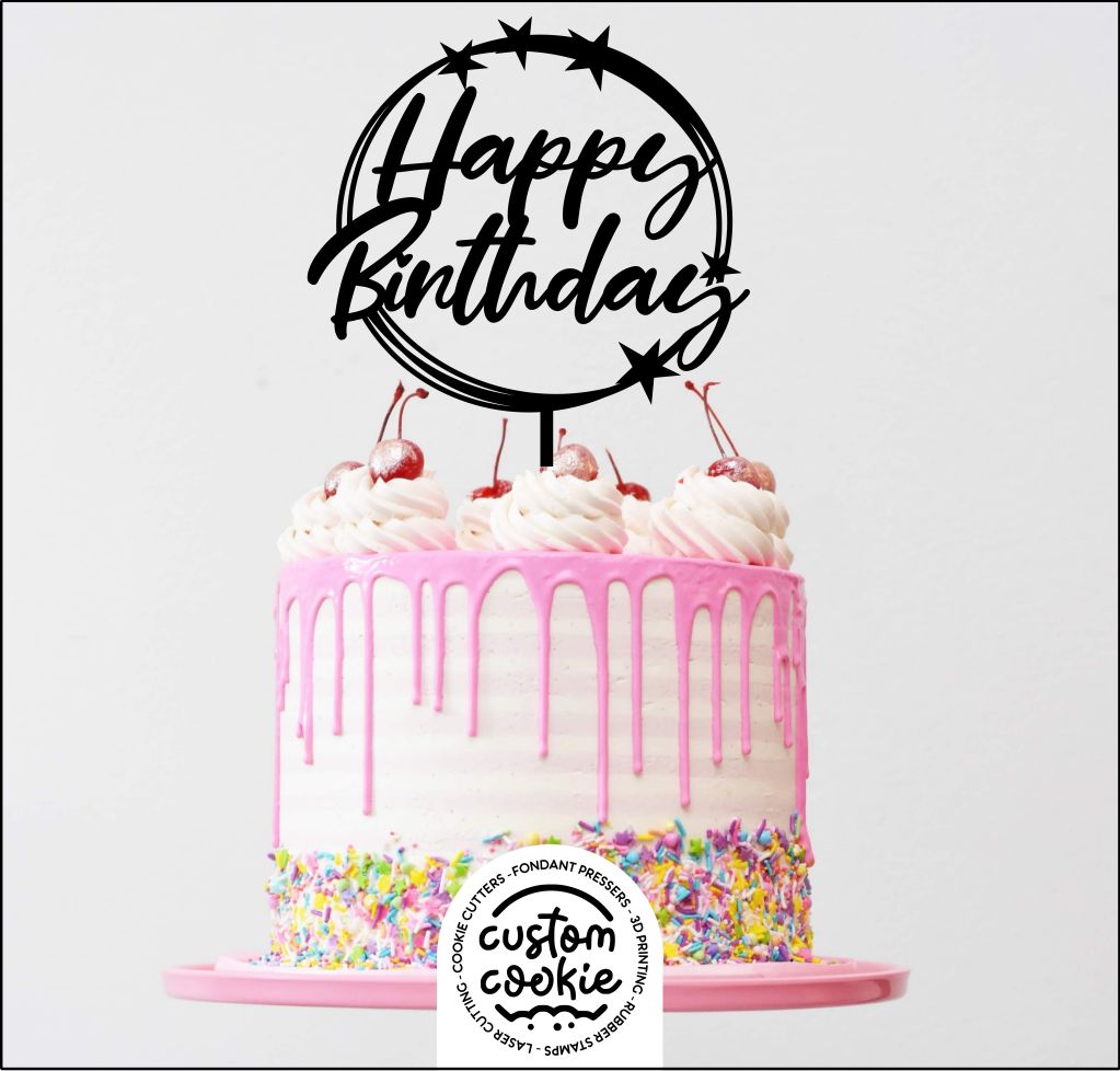Cake Topper - Happy Birthday 7