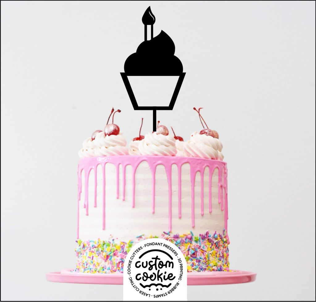 Cake Topper - Happy Birthday 9