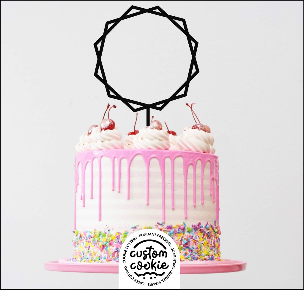 Customisable Cake Topper - Star Ring