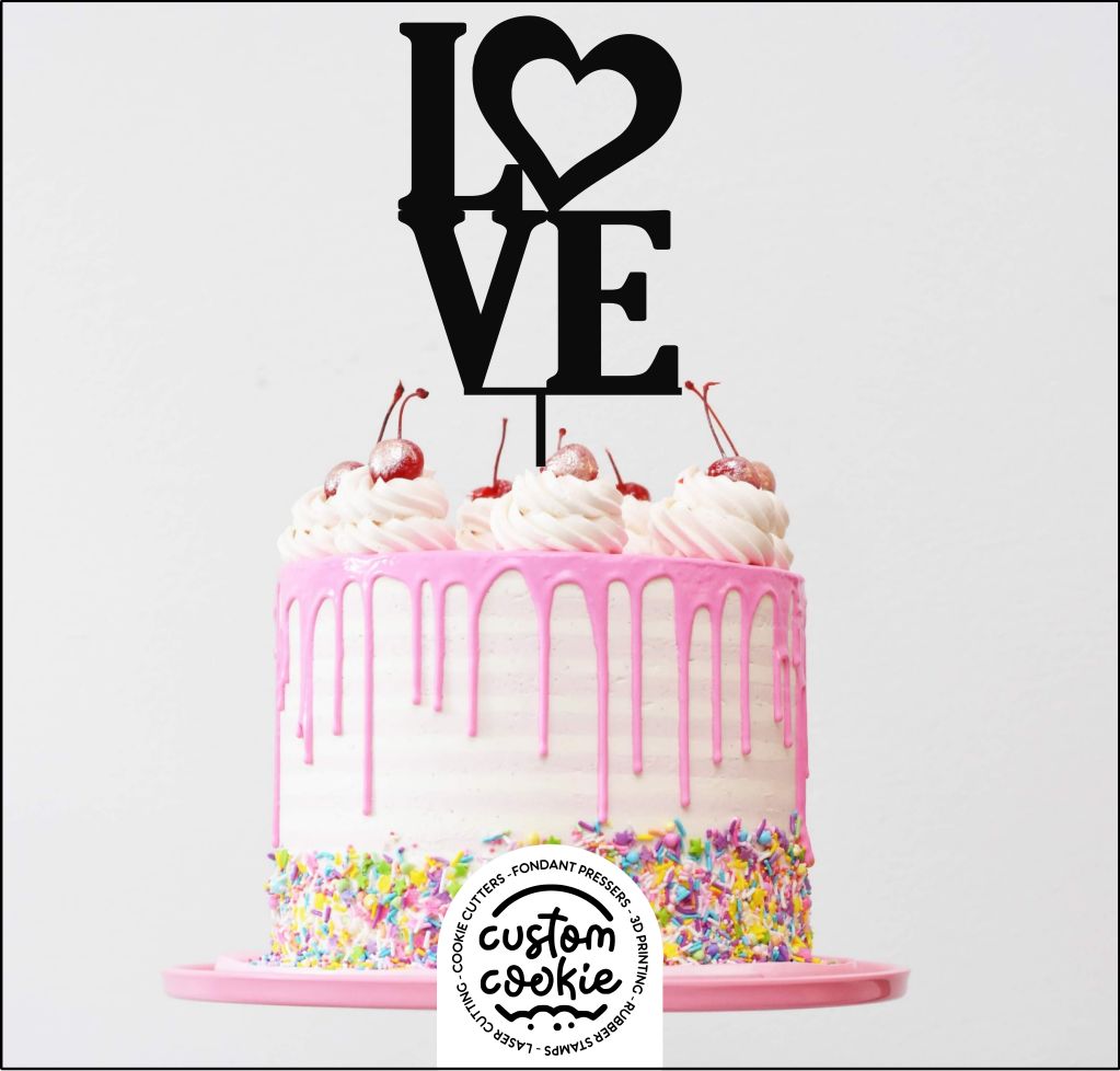 Cake Topper - Valentines Day LOVE